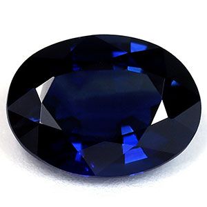 Szafir 1,22 ct, niebieski, szlif owalny