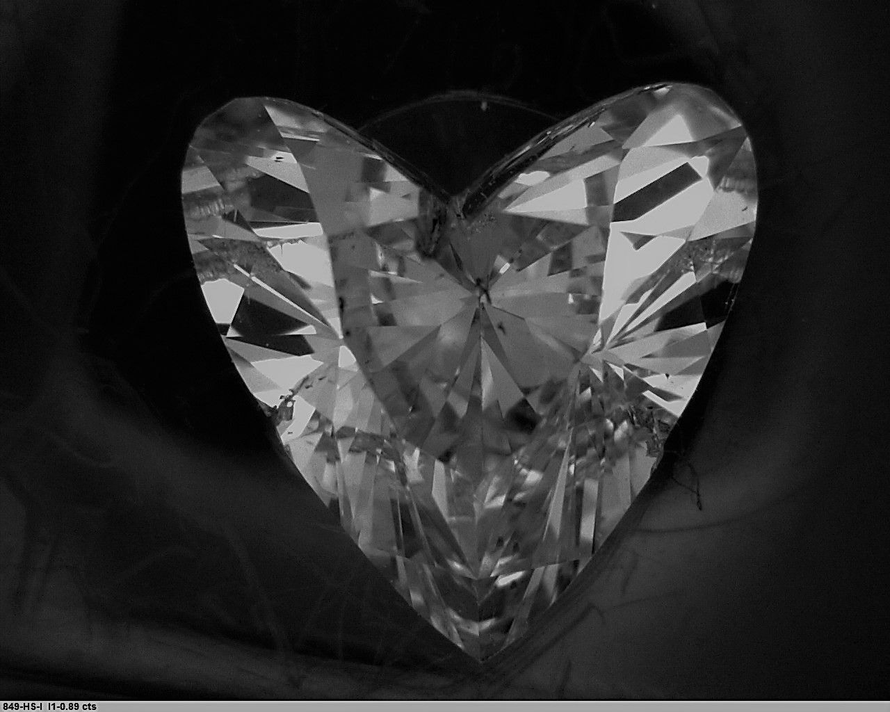 Prírodný diamant srdce, I1,...