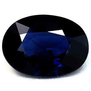 Szafir 1,42 ct, niebieski, szlif owalny
