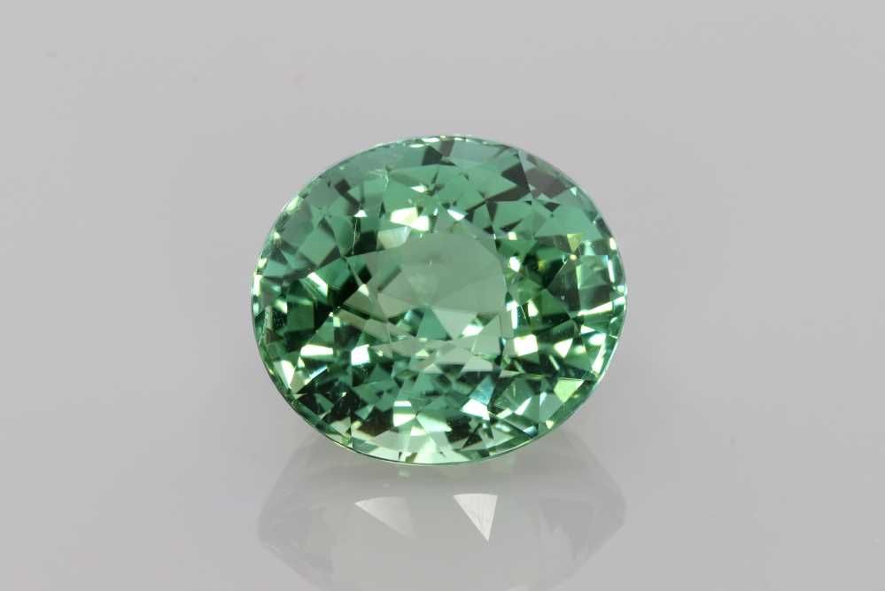 TOURMALINE FACETED 10.79ct GREEN GREEN SI REST_OF_AFRICA NONE