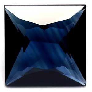 Szafir 1,05 ct, niebieski, szlif kwadratowy