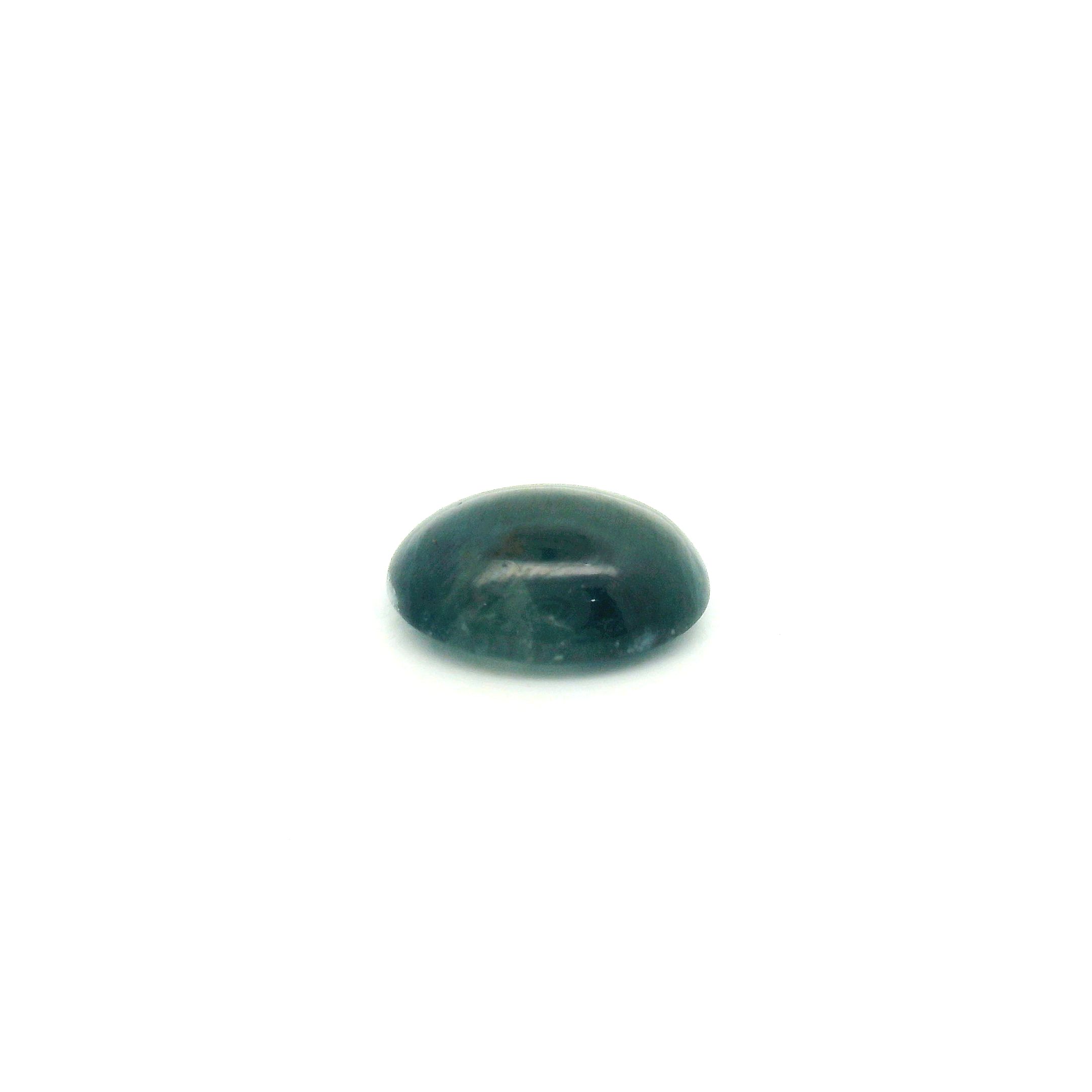 Szafir 1,51 ct, niebieski, kaboszon