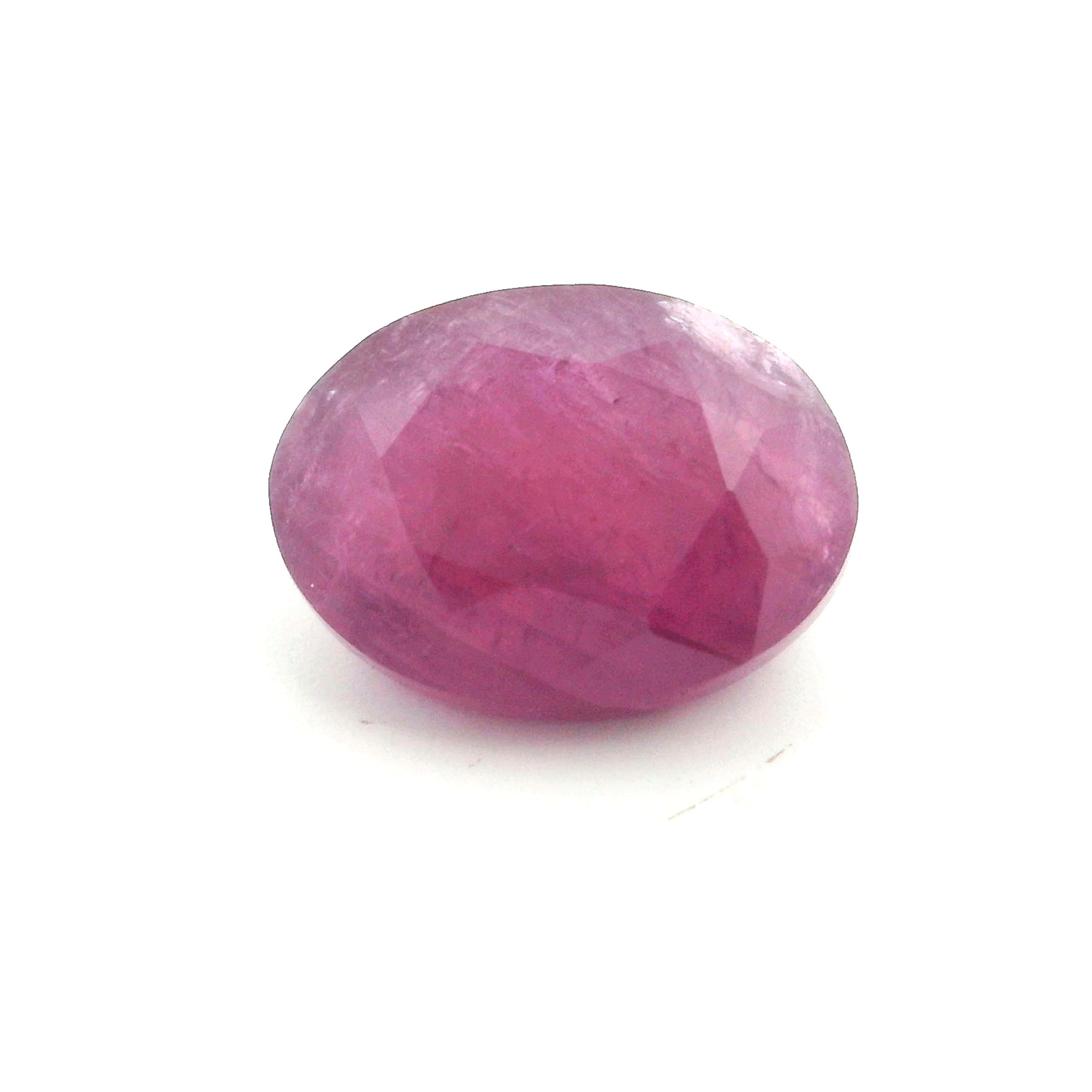 Rubin 3,94 ct, czerwony, szlif owalny