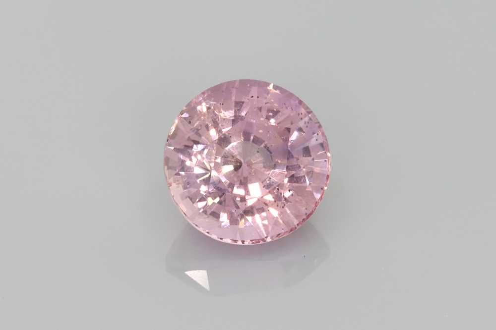 Szafir 2,10 ct, różowy, szlif okrągły