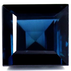 Szafir 1,73 ct, niebieski, szlif kwadratowy