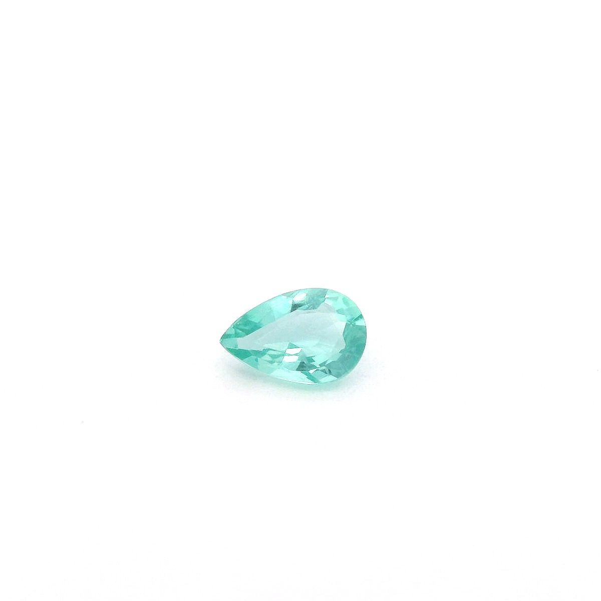 EMERALD FACETED 0.41ct GREEN Light SI ZAMBIA NONE