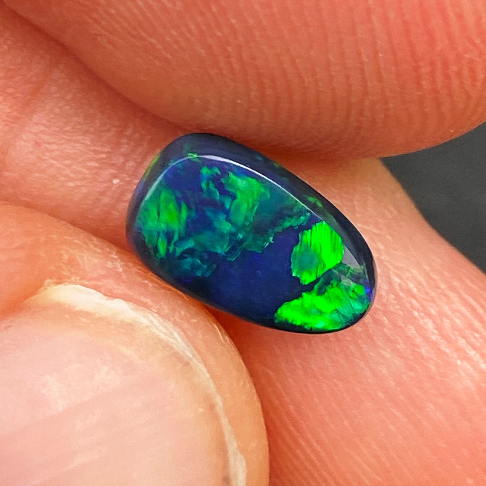 OPAL FACETED 1.33ct BLACK Black EC AUSTRALIA NONE