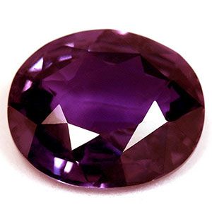 Szafir 5,03 ct, purpurowy, szlif owalny