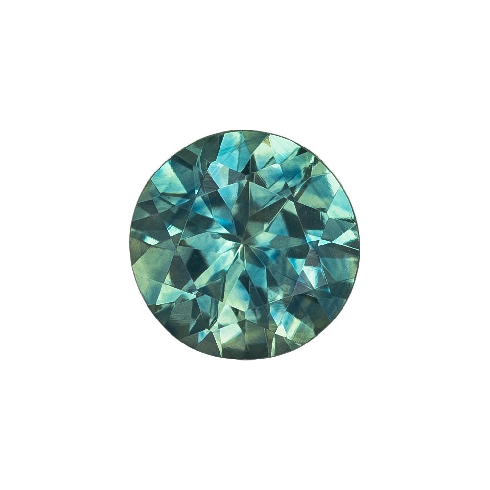 SAPPHIRE FACETED 0.74ct TEAL SI UNITEDSTATES HEATED