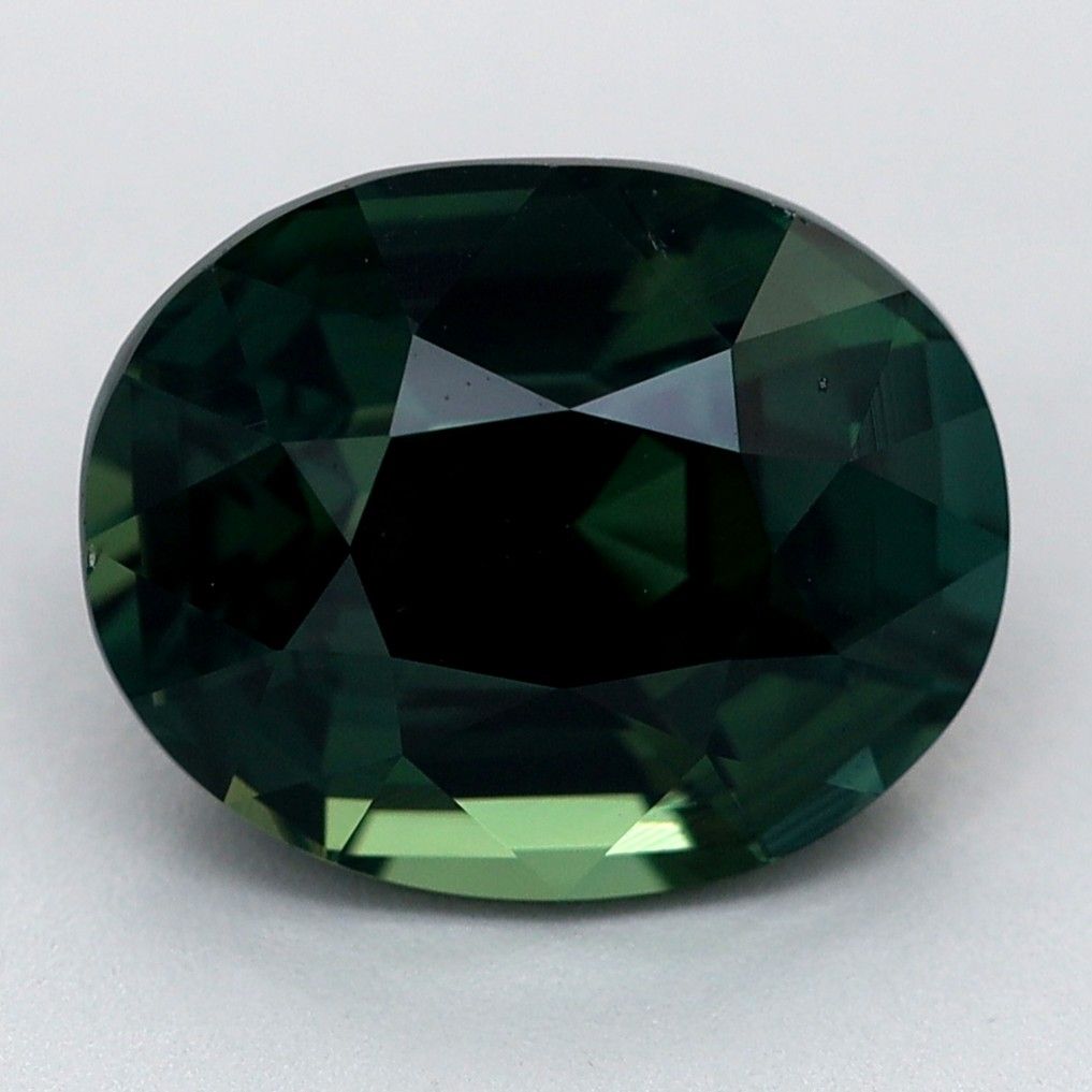 Szafir 2,57 ct, morski, szlif owalny