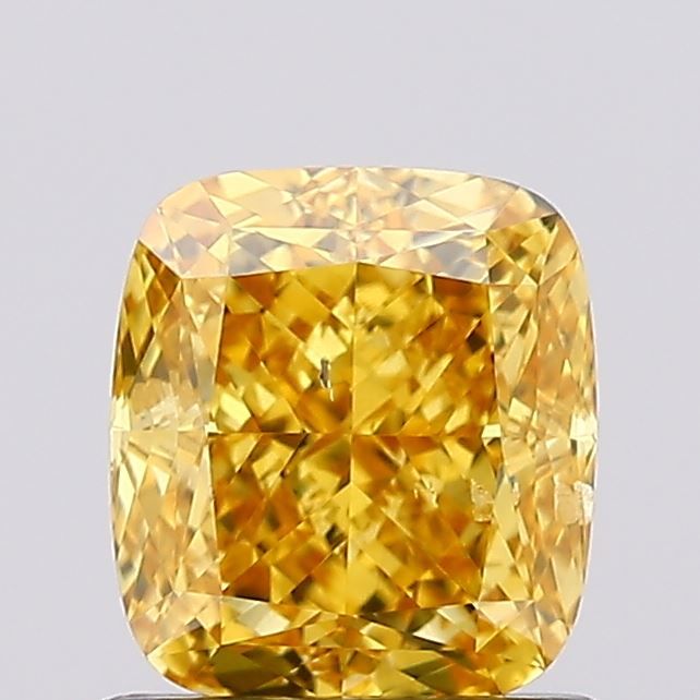 1.01 CT Fancy Vivid Yellow CUSHION MODIFIED
