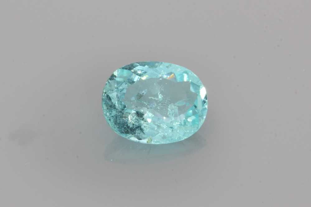 Turmalin 1,37 ct, niebieski, szlif owalny