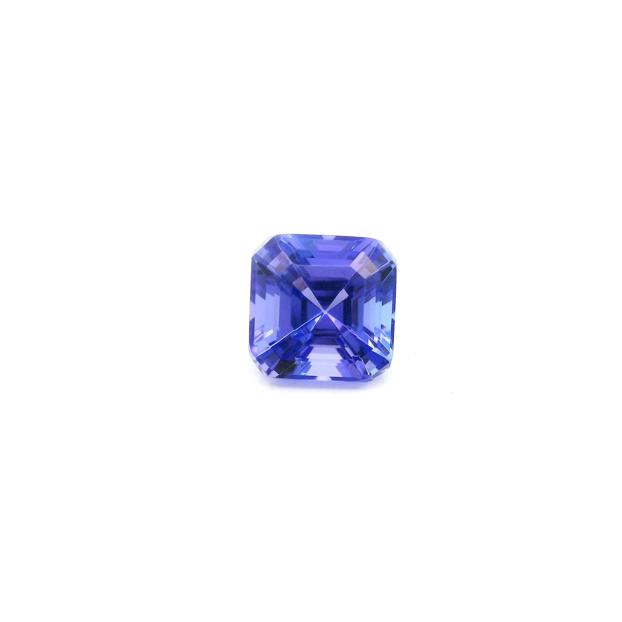 Tanzanit 1,30 ct, niebieski, szlif ośmiokątny