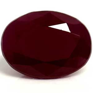 Rubin 1,49 ct, czerwony, szlif owalny