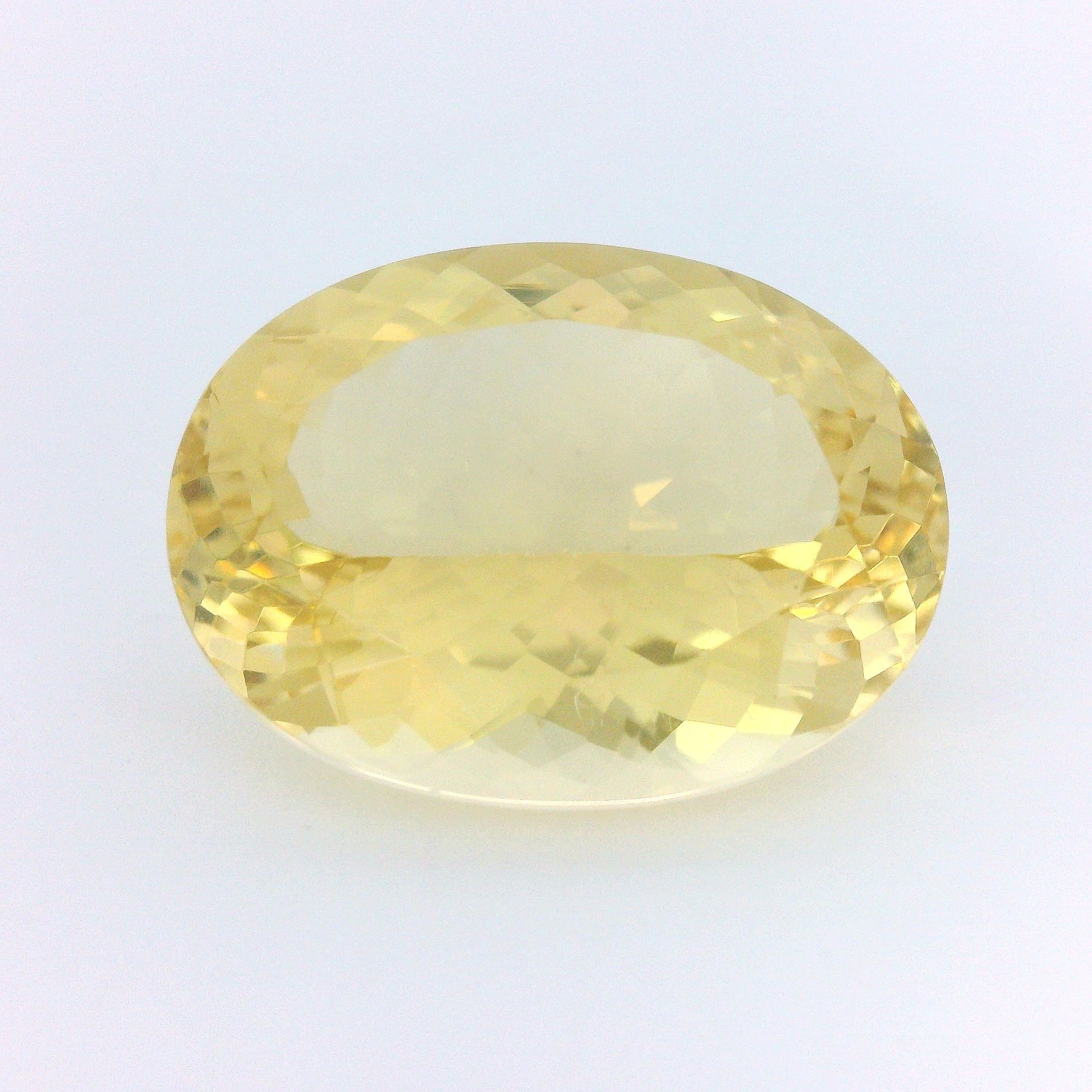 Heliodor 12,03 ct, żółty, szlif owalny