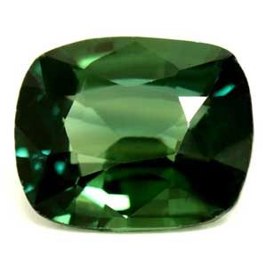Szafir 1,29 ct, zielony, szlif cushion