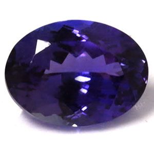 Tanzanit 2,65 ct, niebieski, szlif owalny