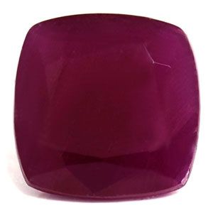 Rubin 4,87 ct, czerwony, szlif cushion