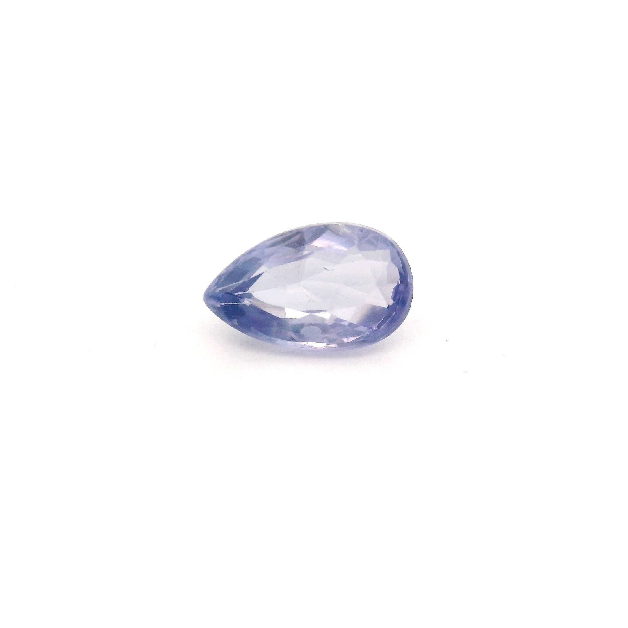 Szafir 1,23 ct, niebieski, szlif gruszka