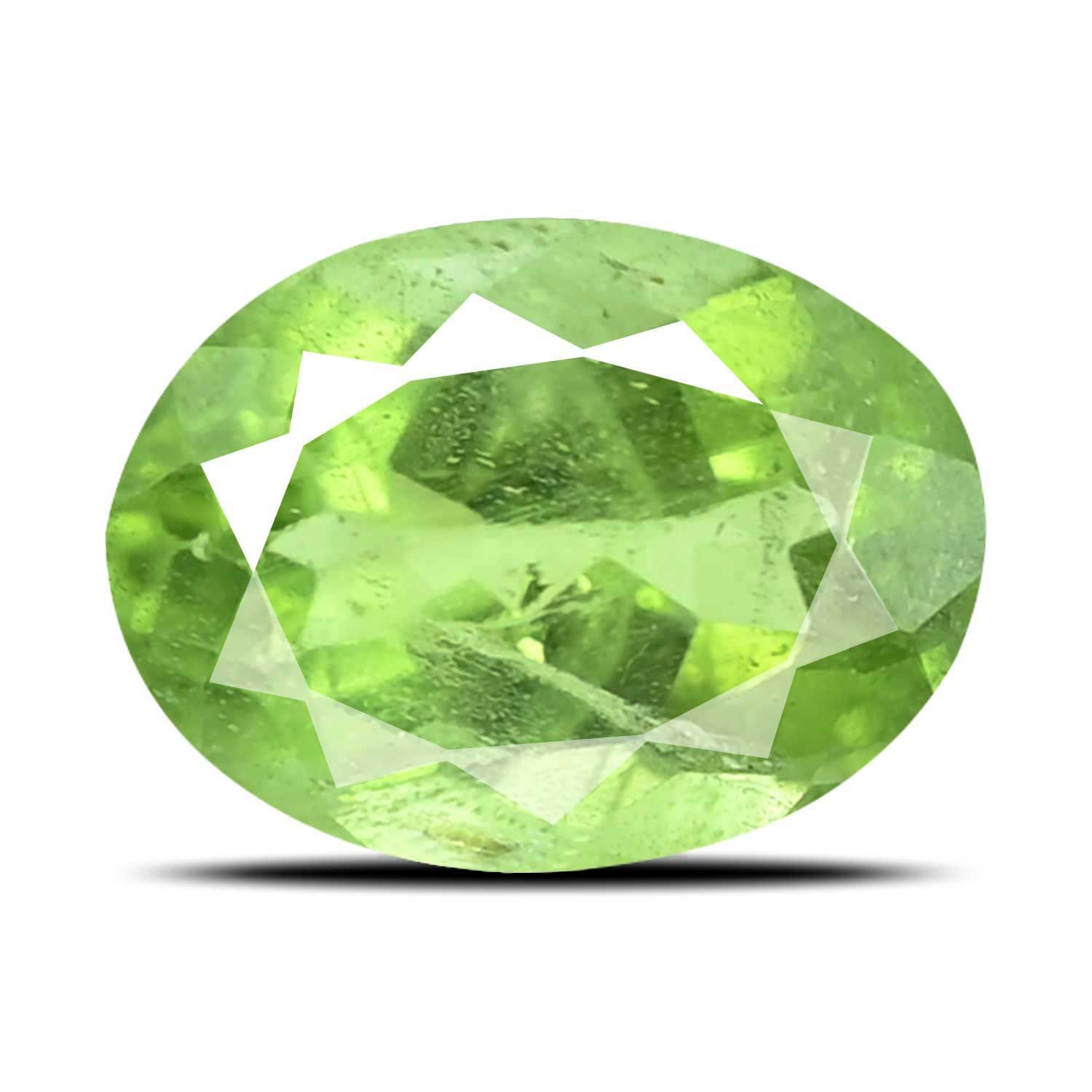 PERIDOT FACETED 4.65ct GREEN MI AFGHANISTAN NONE