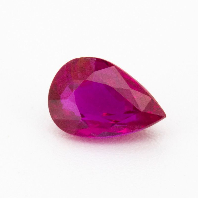 Rubin 1,03 ct, czerwony, szlif gruszka