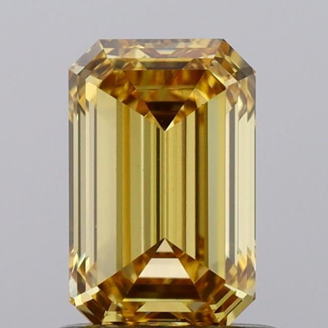 1.01 CT Fancy Vivid Yellow EMERALD