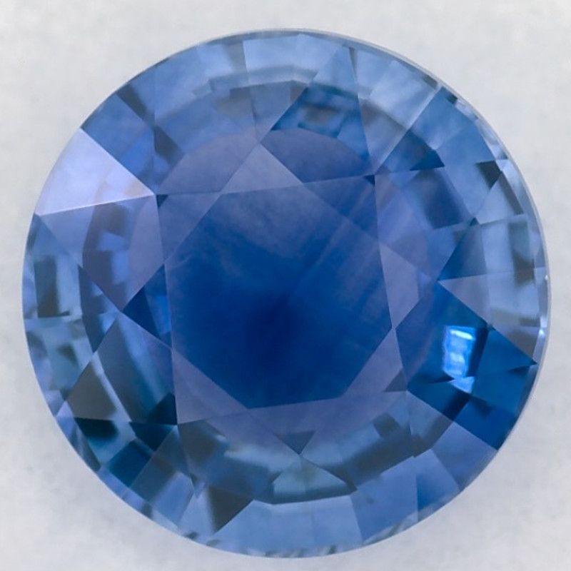 Szafir 1,52 ct, niebieski, szlif okrągły