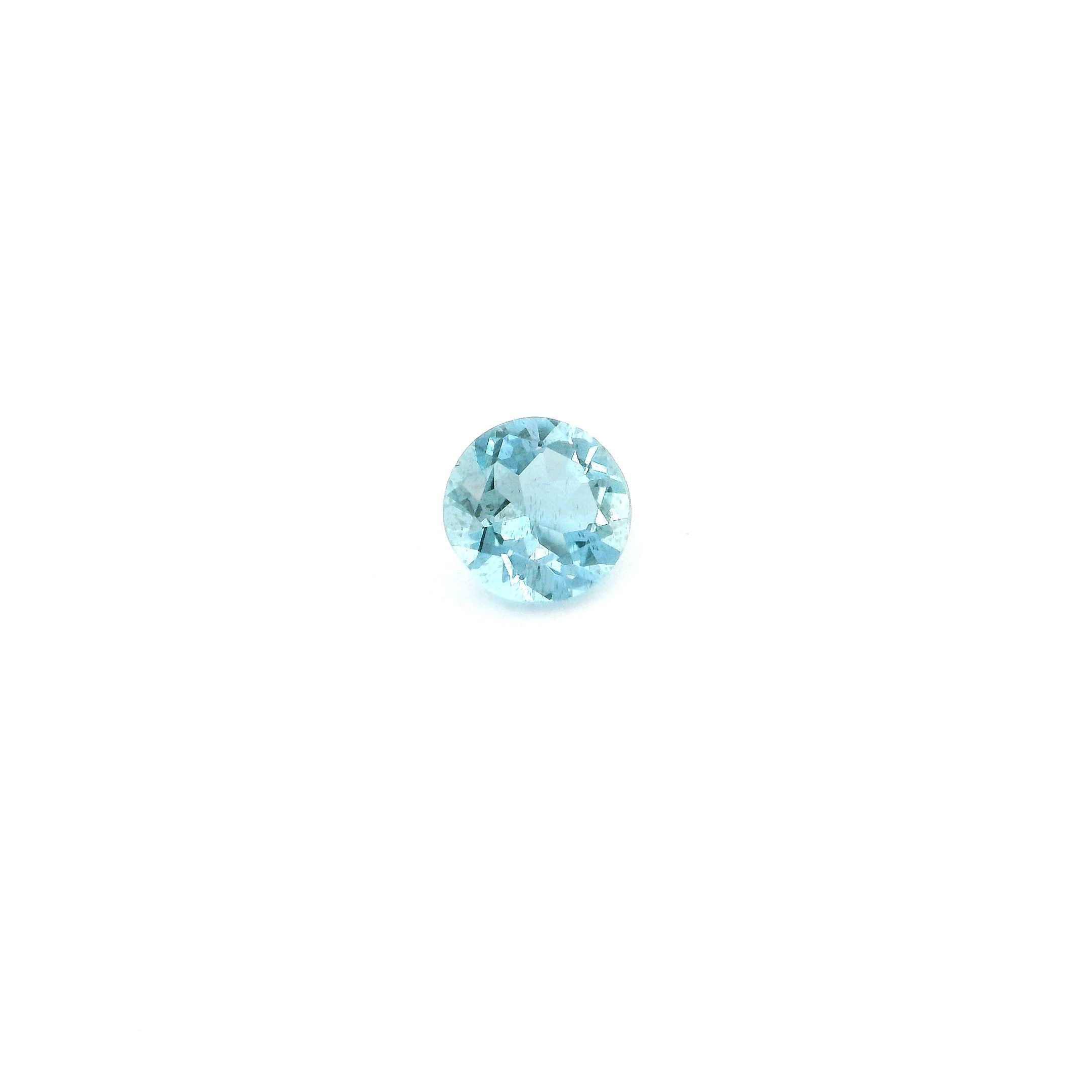 0.4 ct Round aquamarine