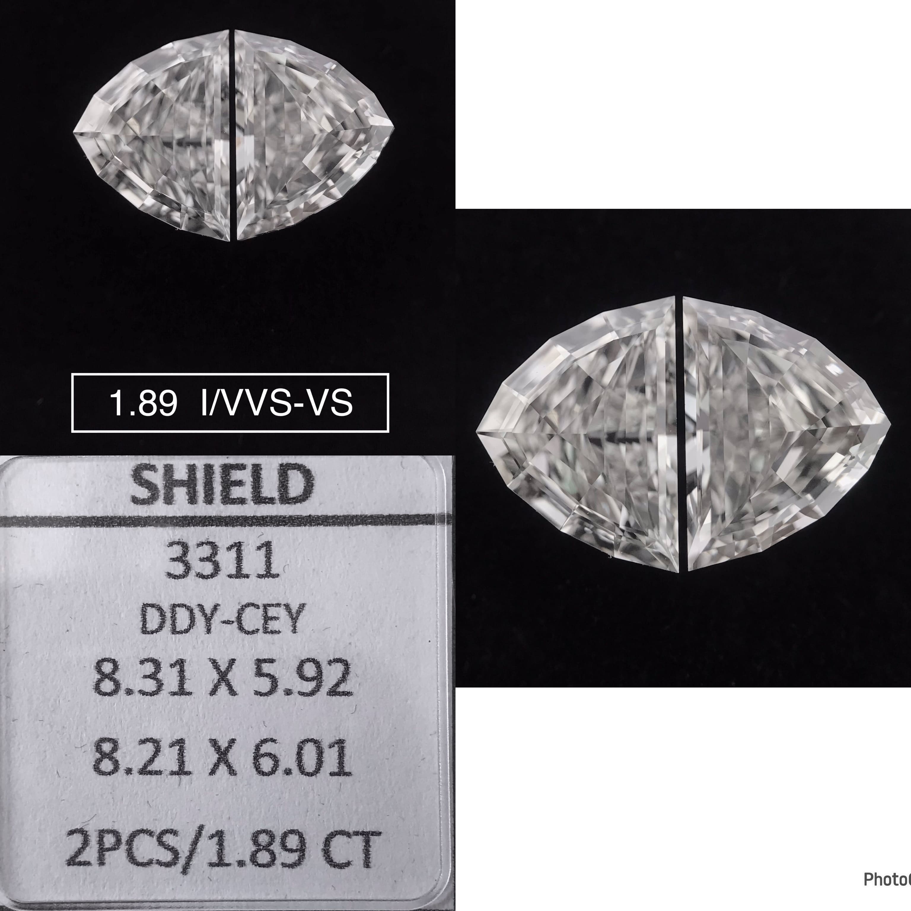 Prírodný diamant štít,...