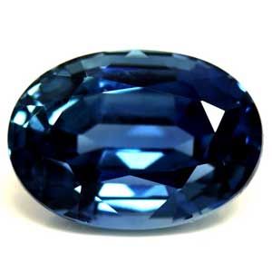 Szafir 1,32 ct, niebieski, szlif owalny