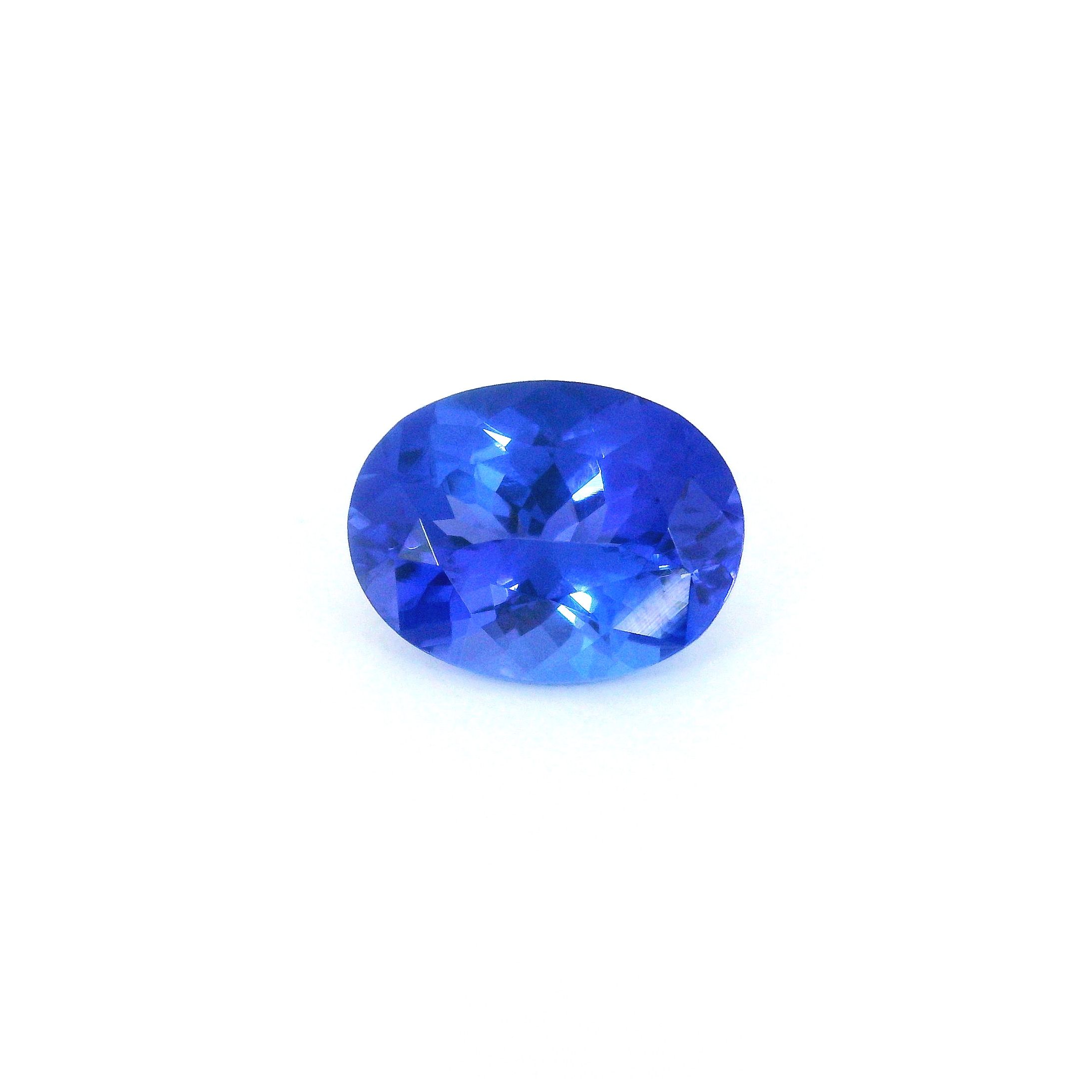 Tanzanit 2,02 ct, fioletowy, szlif owalny