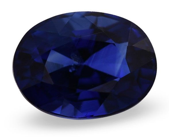 Szafir 1,17 ct, niebieski, szlif owalny
