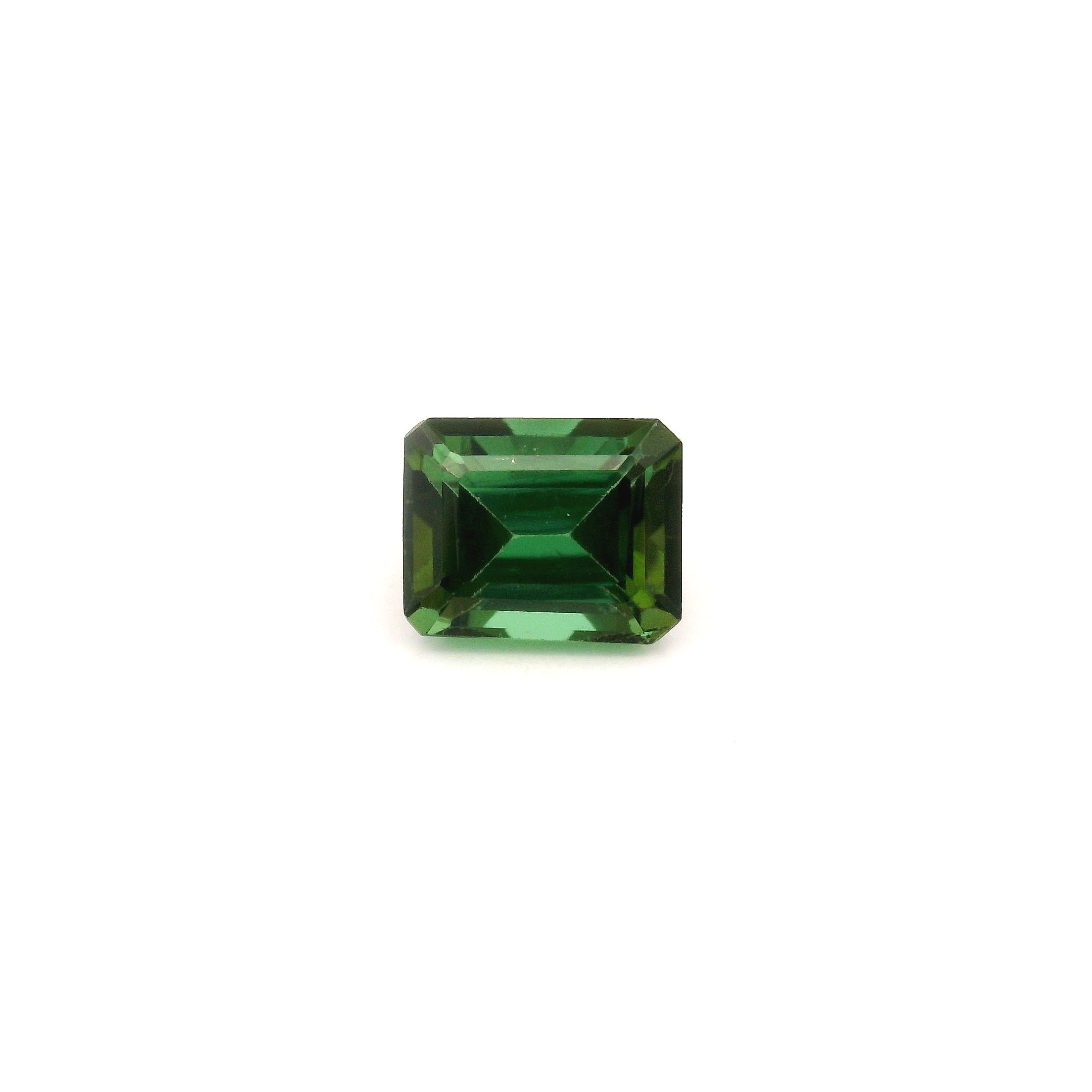 Turmalin 1,01 ct, zielony, szlif ośmiokątny