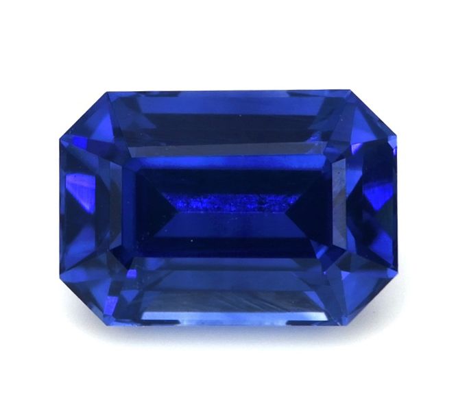 Szafir 1,06 ct, niebieski, szlif szmaragdowy
