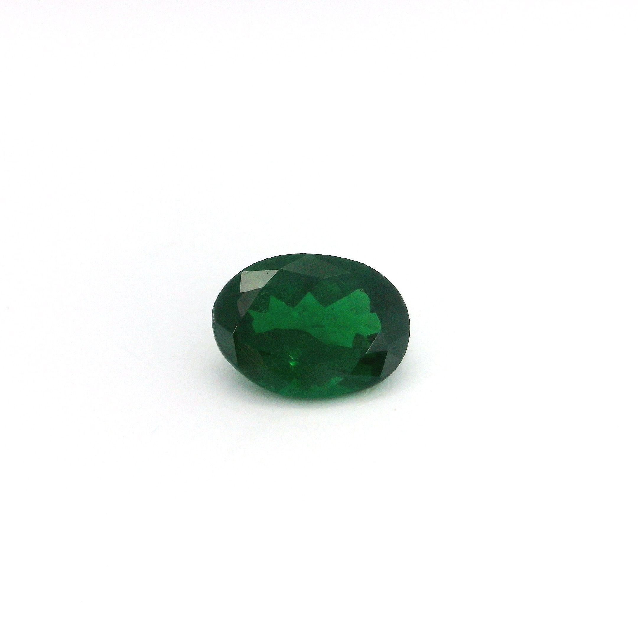 Granat 1,48 ct, zielony, szlif owalny
