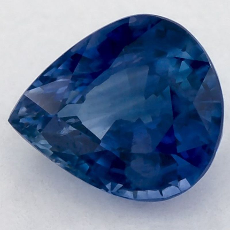 Szafir 1,17 ct, niebieski, szlif gruszka
