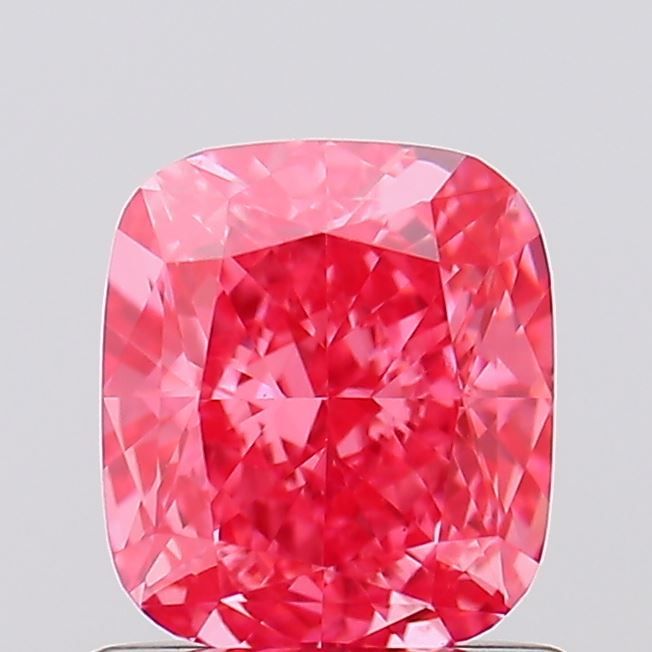 1.08 CT Fancy Vivid Pink CUSHION MODIFIED