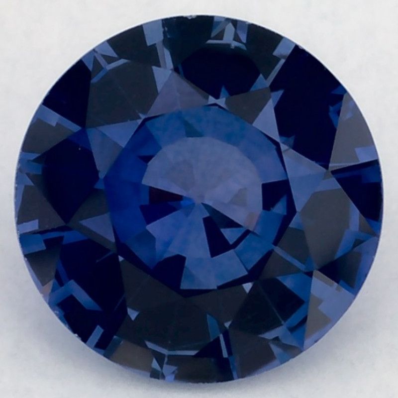 Szafir 1,44 ct, niebieski, szlif okrągły