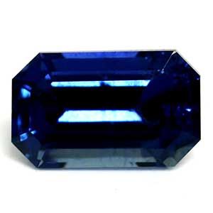 Szafir 1,13 ct, niebieski, szlif szmaragdowy