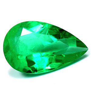 Szmaragd 4,68 ct, zielony, szlif gruszka