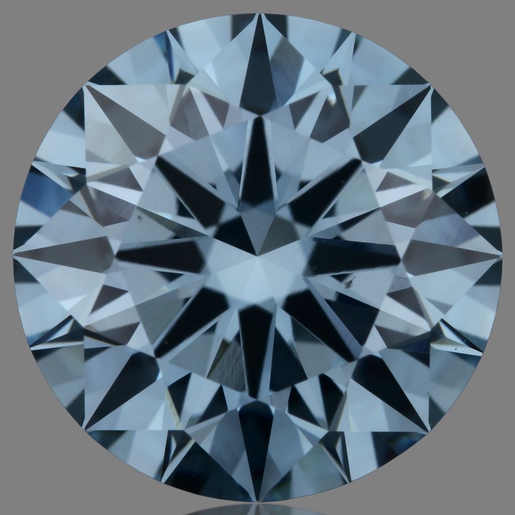 ROUND 2.82ct Fancy Vivid Blue VS1 ID EX EX NON