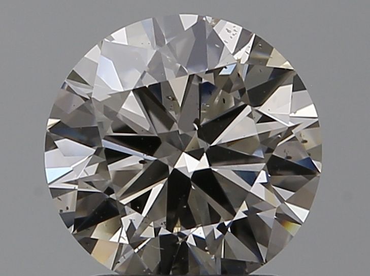 round 1.53 Carat L FAINT BROWN