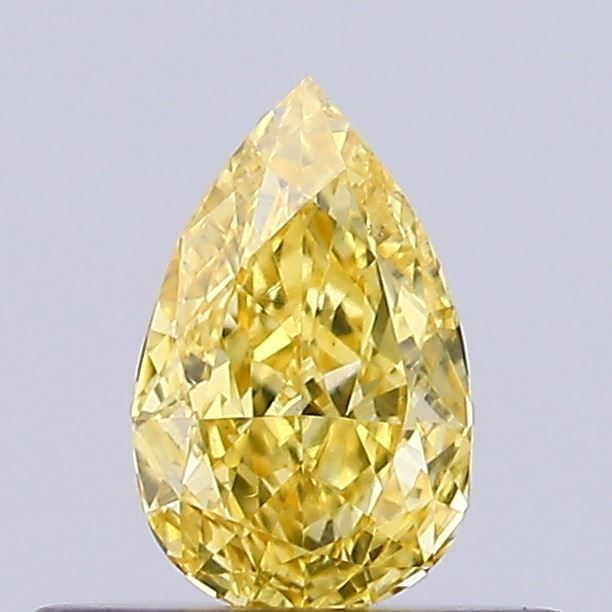0.27 CT Fancy Intense Yellow PEAR