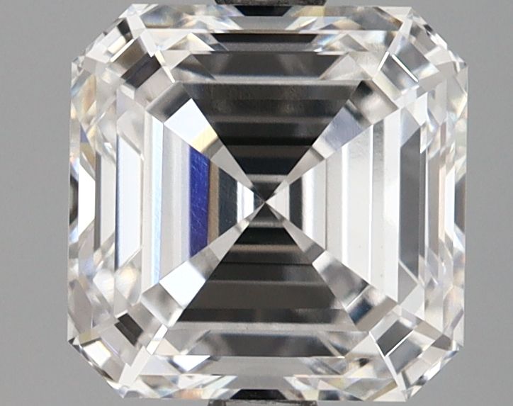 2.69-carat asscher diamond with E color, null cut, and VS1 clarity.