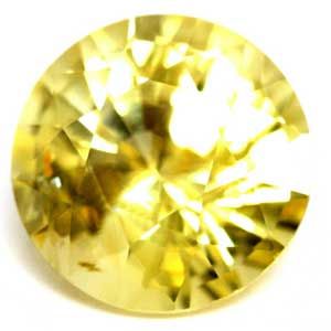 Szafir 1,82 ct, żółty, szlif okrągły