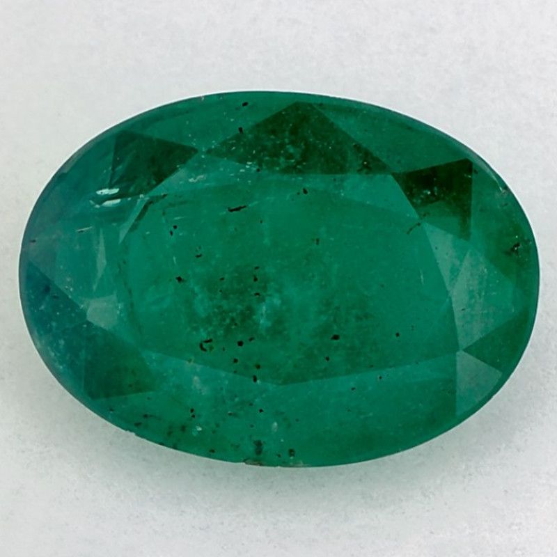 Szmaragd 3,45 ct, zielony, szlif owalny