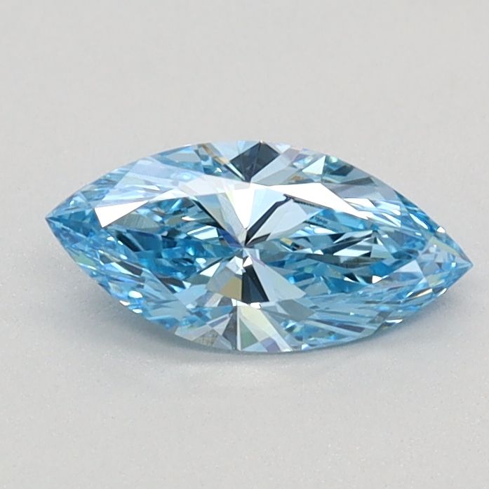 0.41 CT Fancy Vivid Blue MARQUISE