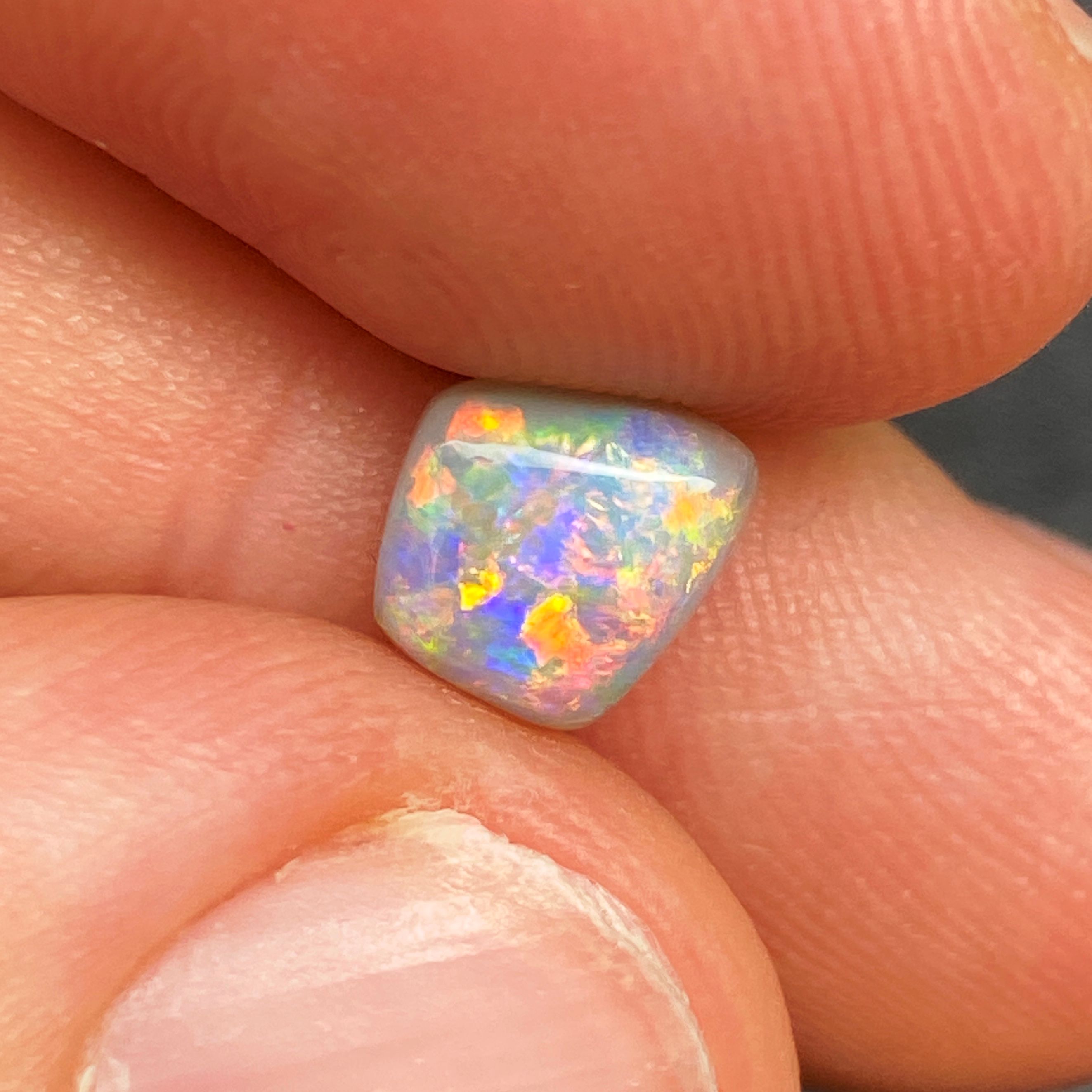 OPAL FACETED 1.5ct BLACK Semi-Black EC AUSTRALIA NONE
