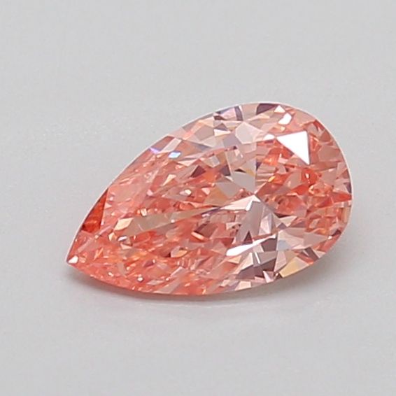 0.47 CT Fancy Intense Orangey Pink PEAR