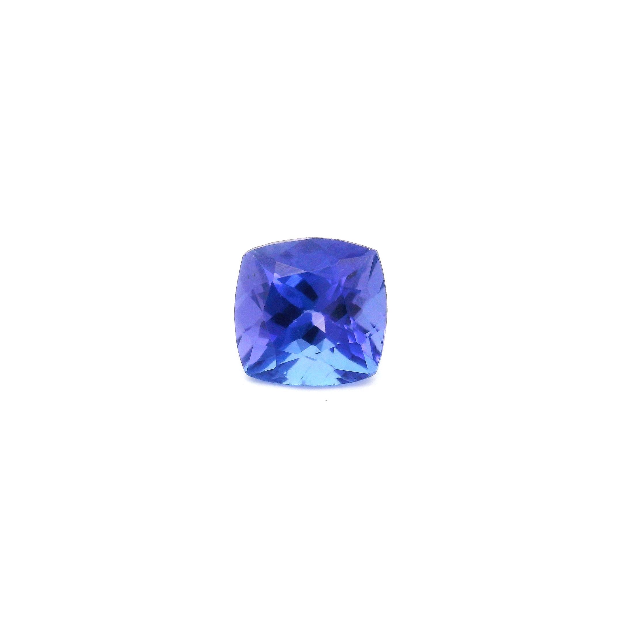 1.12 ct Cushion tanzanite